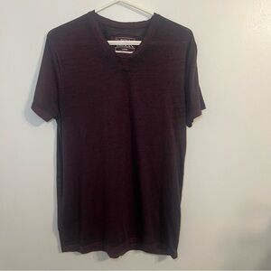 Buckle Men's Deep Burgundy V-Neck Tee